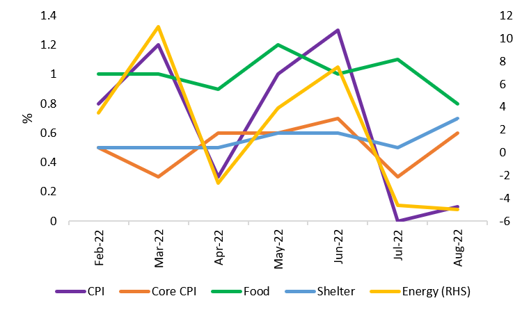 month on month cpi components US CPI eases but narrative shifts towards further tightening