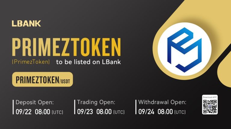 picture1 1 768x432 1 PRIMEZTOKEN Is Now Available for Trading on LBank Exchange