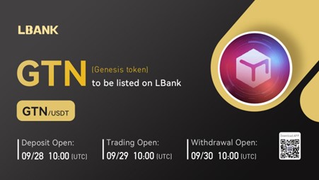 picture1 2 LBank Exchange Will List Genesis Token (GTN) on September 29, 2022