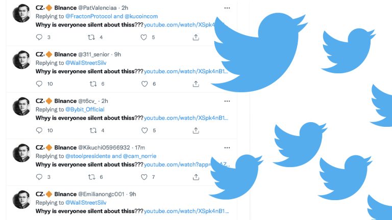 silent 768x432 1 ‘Why Isn’t Anyone Talking About This?’ — Twitter’s Crypto Spam Problem Increases With Legions of CZ Bots, Verified Vitalik Impersonators