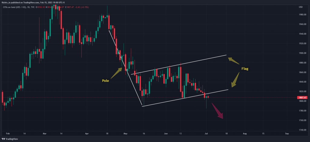 What is the Bearish Flag Pattern