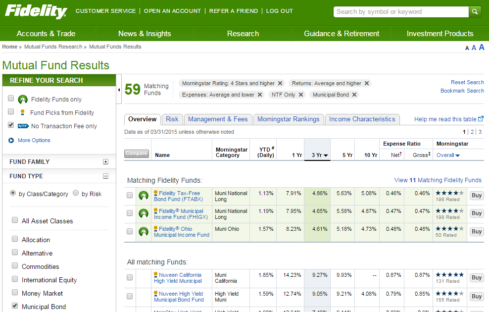 Fidelity Investments web